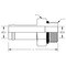 World Wide Fittings Hose Barb to Male O-Ring Boss Adjustable Straight 4604X20X20 - alternate 2